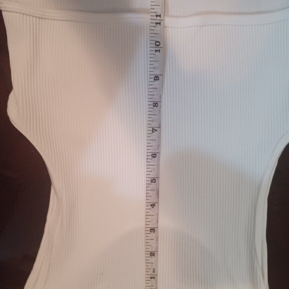 Vital Life Women’s Small White Activewear Top w/ Rhinestone Tassel Bling NWT - Picture 13 of 14